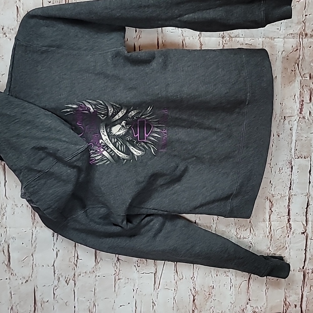 Harley davidson zip up hoodie girl's sz small Colorado - Picture 5 of 6